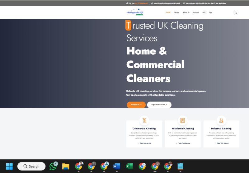 Cleaning Service 24-7 portfolio